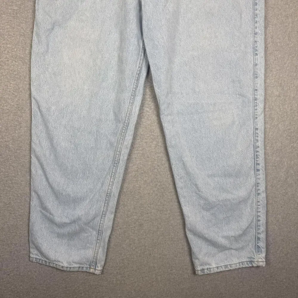 Vintage Levi's Y2K Men's 40x30 Light Wash Loose Fit Ankle Length Jeans Signature